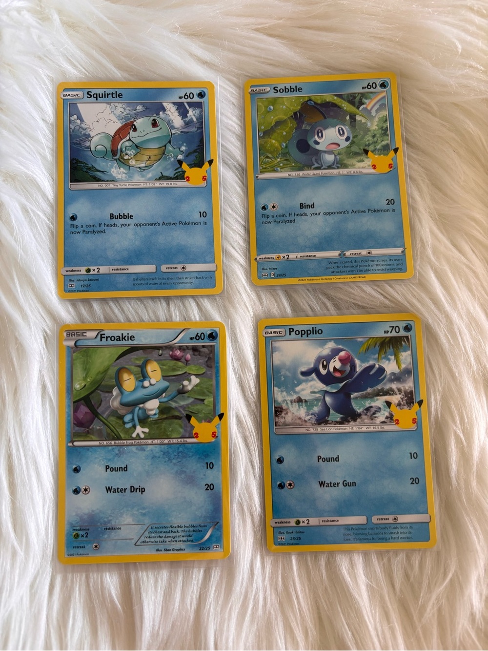 Pokémon x McDonalds 25th Anniversary Happy Meal Collectible Cards